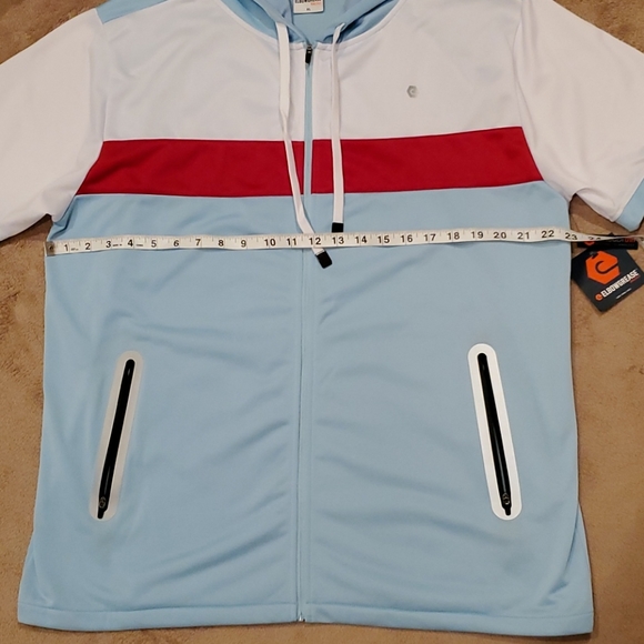 ELBOW GREASE men's size XL short sleeve zip-up hoodie - Picture 6 of 8